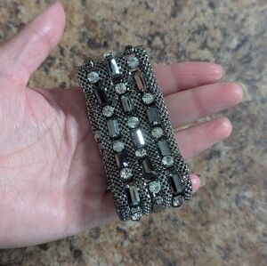Chunky Mixed Metal Magnetic Closure Bracelet
